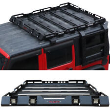 Roof Rack Cargo Basket Luggage Carrier Fits 2018-2024 Jeep Wrangler Jlujl