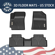 Floor Mats For 2020-2023 Kia Soul 1st 2nd Rows All Weather Rubber Liners 3pcs