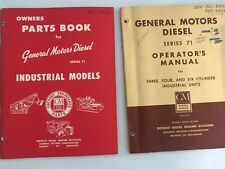 1953 Gm General Motors Series 71 Diesel Operators Parts Books 2 Items