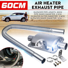 Car Parking Diesel Air Heater 60cm Exhaust Pipe 24mm Silencer Muffler Kit Us