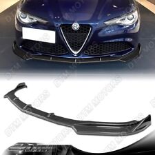 For 2017-2021 Alfa Romeo Giulia Carbon Look Front Bumper Splitter Spoiler Lip