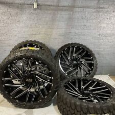 4- 24x10 Xm Offroad Wheels Rims 33125024 Mud Tires Ford Gmc Chevy Toyota