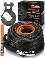 All-top Synthetic Winch Rope Kit 12in X 92ft 31500lbs Winch Cable Replace Kit