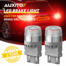 2pcs Auxito 3157 4157 3057 Red Led Turn Signal Tail Brake Light Bulbs Error Free