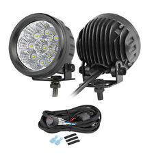 2x 3.5 120w Led Round Driving Pods Work Lights Off Road Spot Flood Wiring Kit