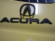 Acura Black Lettering Emblems With Logo