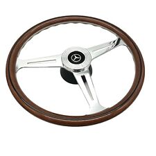 Mercedes-benz Sl W107 Luisi Montecarlo Vintage Wood Steering Wheel 390mm