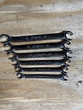 Snap-on 6pc 9mm-21 Mm 6-point Flare Nut Line Wrench Set Rxfms606b