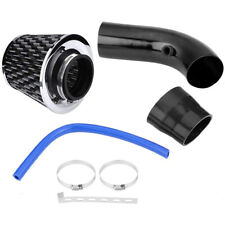 Black Car Cold Air Intake Filter Induction Kit Pipe Power Flow Hose System 76mm