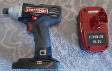 Craftsman 14 In 19.2v Lithium-ion Impact Driver With Battery Tested