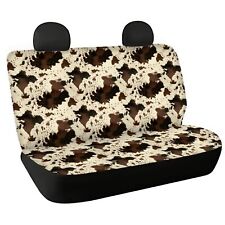 Brown Camouflage Auto Rear Bench Seat Protector Car Back Seat Covers Set Of 2
