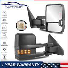 Pair Power Heated Tow Mirrors W Led Signals For 2003-2008 Dodge Ram 1500 2500