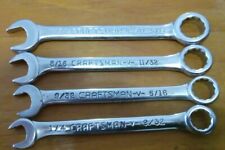 Vintage Usa Craftsman -v-4pc Sae Midget Combination Ignition Wrench Set 14-38