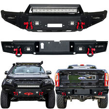 Fit 2019-2023 Ford Ranger Front Or Rear Bumper With Red D-rings And Led Lights