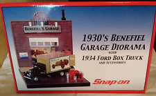 Snap On Tools 1930s Benefiel Garage Lighted Diorama 1934 Ford Box Truck Nib