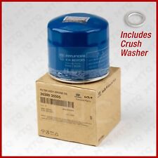 Genuine Oem Engine Oil Filter With Washer For Hyundai Kia 26300-35505 Qty1