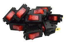 10 Pieces 12 Volt Rocker Switch On Off Mini With Red Led Car Automotive 10 Amp