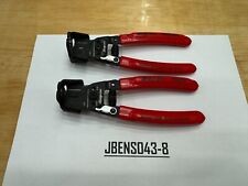 Snap-on Tools Usa New 2pc Red Soft Grip 7 Inline Wire Stripper Cutter Set