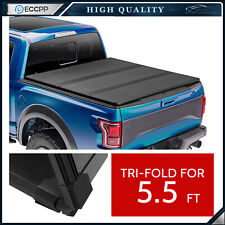 Eccpp Hard 3-fold 5.5ft Truck Bed Tonneau Cover For 15-20 Ford F-150