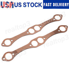 For Sb Chevy 350 383 400 Reusable Sbc Oval Port Copper Header Exhaust Gaskets