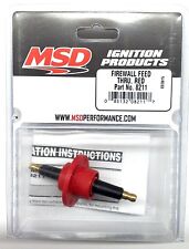 Msd 8211 Msd Ignition Red Firewall Feed Thru-ignition Coil Feed Through