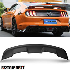 For 2015-2024 Ford Mustang Gt500 Style Matte Black Rear Trunk Spoiler Wing