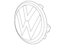 Genuine Volkswagen Emblem 3cm-853-601-f-dpj