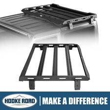 Hooke Road Black Rear Roof Cargo Rack Basket For Jeep Wrangler Jl 2 Door 18-24