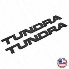 2pcs 07-14 Black Tundra Letter Side Door Tailgate Nameplate Emblem Badge Logo
