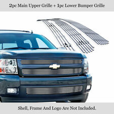 Fits 2007-2013 Chevy Silverado 1500 Chrome Billet Grille Grill Insert Combo