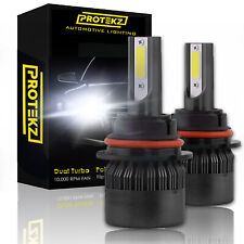 Protekz 90059006 Combo Cree Led Headlight Kit Highlow Beam Light Bulbs 4pcs