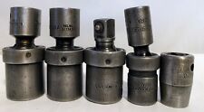 Snap On Tools Impact Swivel Universal Sockets Lot Of 4 And 12 Inch Socket