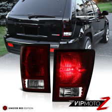 Dark Cherry Red For 2007-2010 Jeep Grand Cherokee Rear Tail Light Brake Lamp