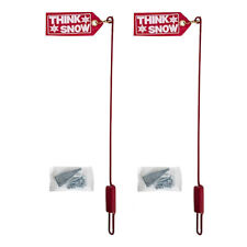 2 Snow Plow Blade Markers Guide Stick W Flag For Western 59700