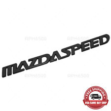 For Mazda Mazdaspeed Rear Nameplate Badge Logo Car Emblem Decorate Sport Black