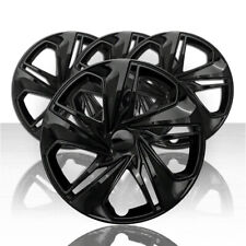 4 Black 16 Hub Caps Full Wheel Covers Steel Rims For Honda Civic Lx 2006-2022