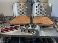 Iron Ace Hot Rod Seats Rat Rod Bomber Seats W Cushions Console - Free Shipping