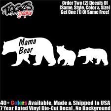 Mama Bear Family Diecut Vinyl Window Decal Sticker Car Truck Suv Jdm