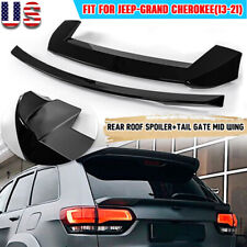 For 20132020 Jeep Grand Cherokee R Style Rear Roof Spoiler Tail Gate Mid Wing