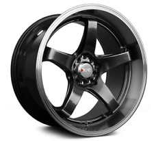 Xxr 555 17x8.0 5-1005-4.5 Chromium Black Wheel W Machined Lip 555781051