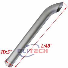 5 Inch Aluminized Curved Exhaust 5id X 48 Stack Pipe Overall Length Pipe