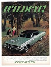 1963 Buick Wildcat Print Ad ... Sleek Sure-footed Muscular - 325-hp Strong
