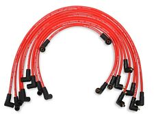 Mallory 604 8mm Red Pro Wire Spark Plug Wire Set Small Block Chevy Skt. Cap Over