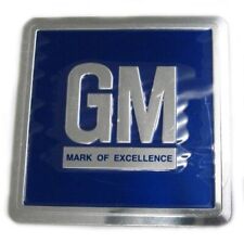 68-77 Gm Mark Of Excellence Blue Metal Door Jamb Decal New