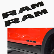 2x Oem Ram Emblems Front 3d Badge For 2019 2020 Ram 1500 2500 3500 Black L