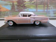 New Release Oxford Diecast 1958 Chevy Impala Sport Coupe Cay Coralwh 87cis58001