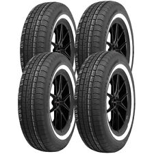 Qty 4 P15580r13 Suretrac Power Touring 79s Sl White Wall Tires
