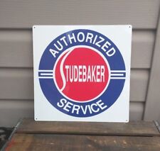 Authorized Studebaker Service Metal Sign Center Sign Garage Art 12x12 50150
