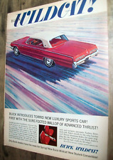 1962 62 Buick Wildcat Mid-size Mag Color Car Ad Torrid New Luxury Sports Car