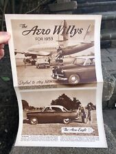 1953 Aero Willys Foldout Brochure